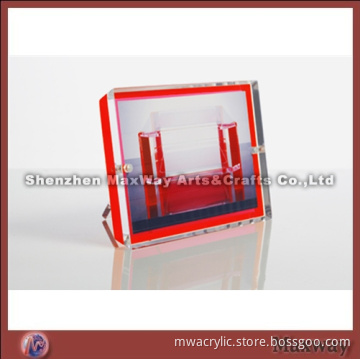 Acrylic Neon Red Photo Frame